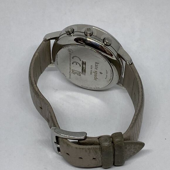 Kate Spade KST23101 Women Gray Leather White Analog Dial Hybrid Smartwatch XX736 - Picture 10 of 12